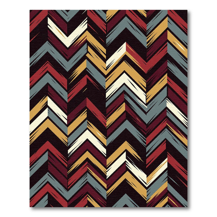 Abstract Chevron Colorful Rug
