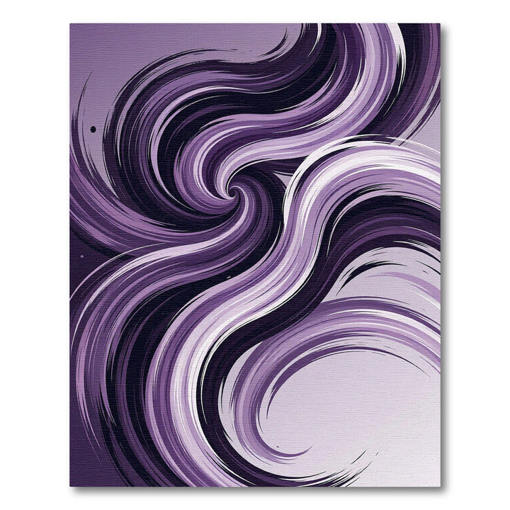 Vivid Swirl Purple Abstract Rug