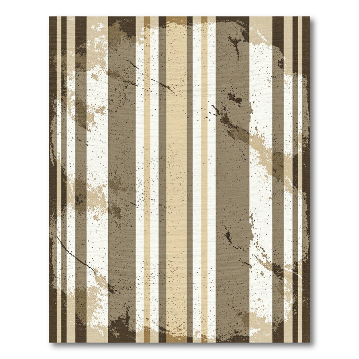 Earthy Tones Splattered Stripe Rug