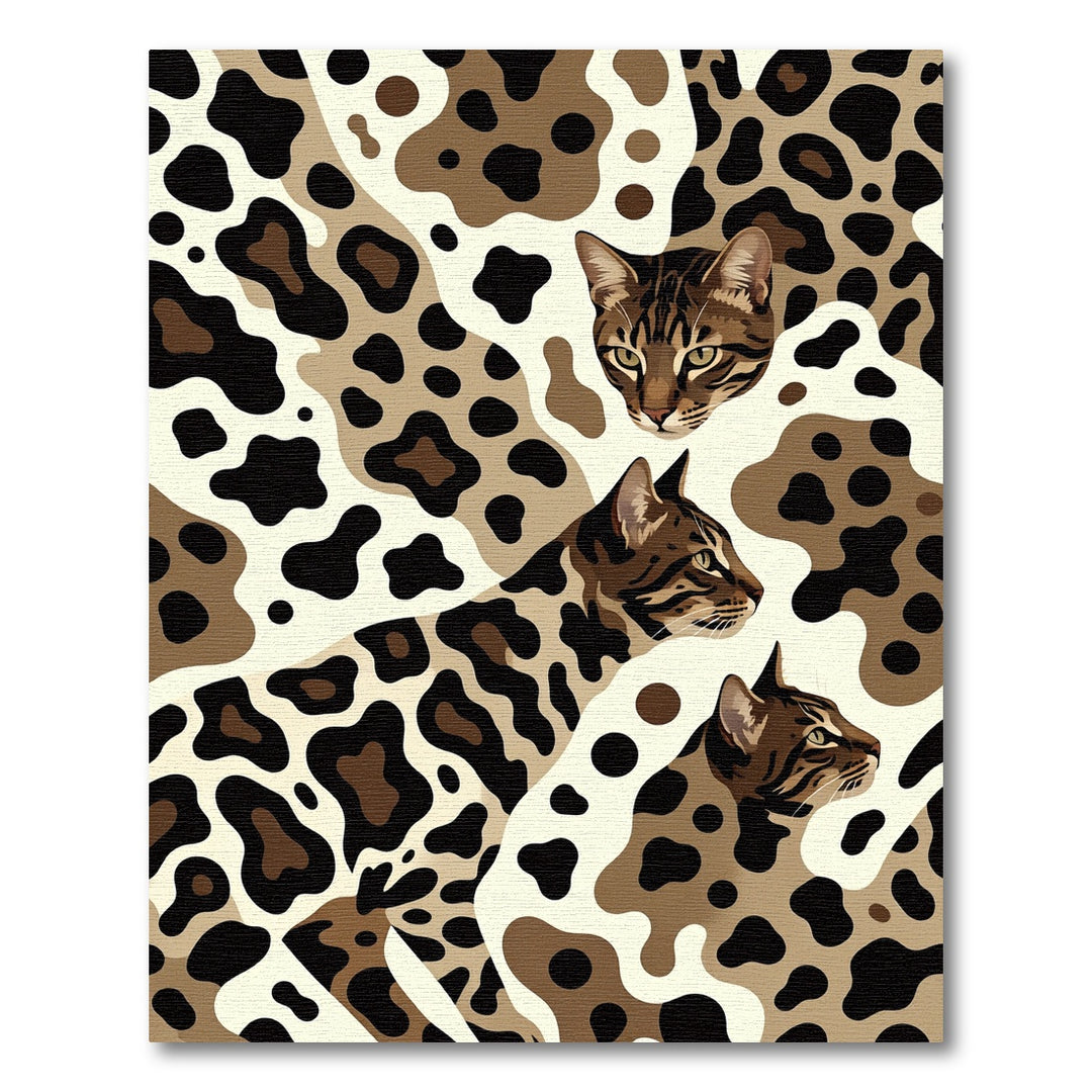 Bengal Cat Spots Contemporary Rug