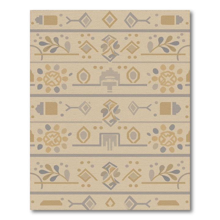 Beige Geometric Area Rug