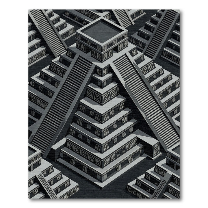Monochromatic Geometric Aztec Rug