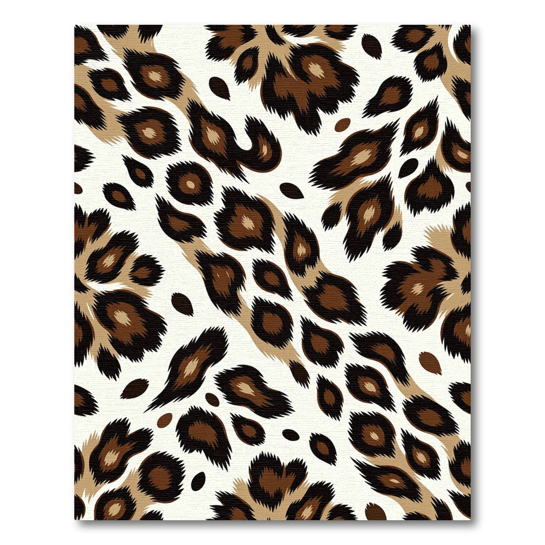 Bold Brown Leopard Spots Rug