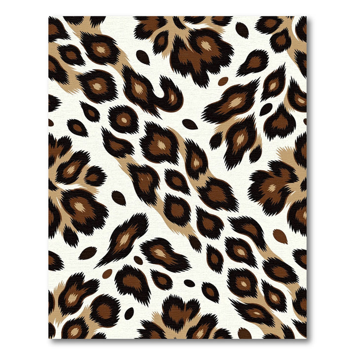 Bold Brown Leopard Spots Rug