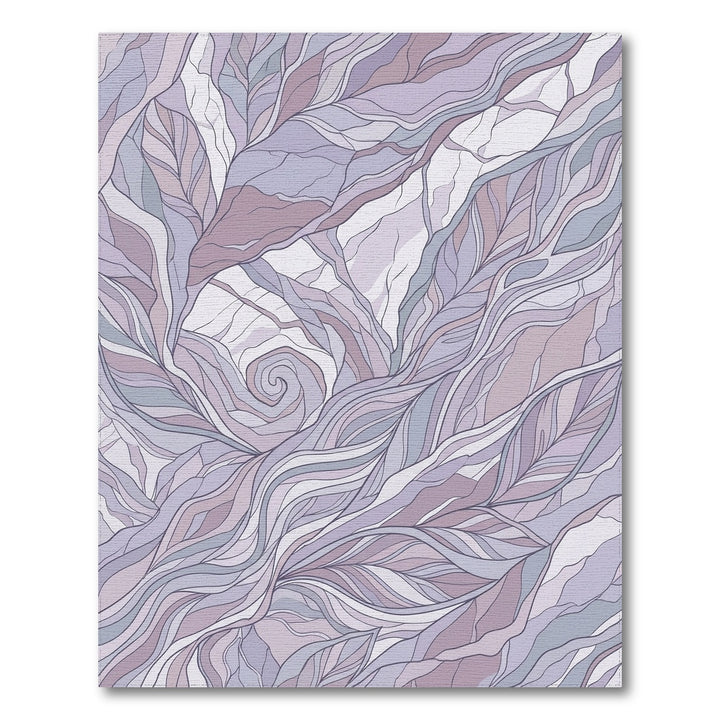 Lavender Feather Organic Swirl Rug