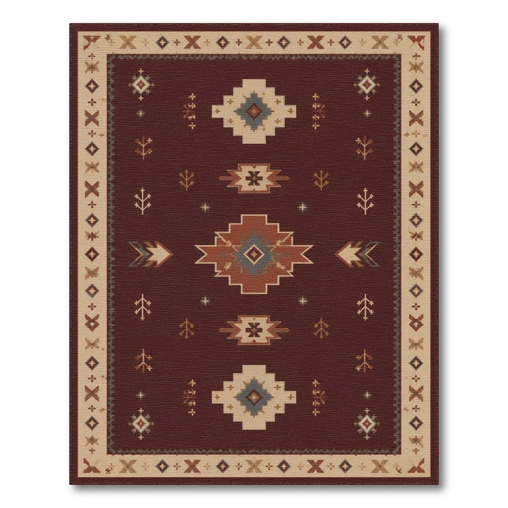 Heritage Tribal Red Tribal Geometric Area Rug