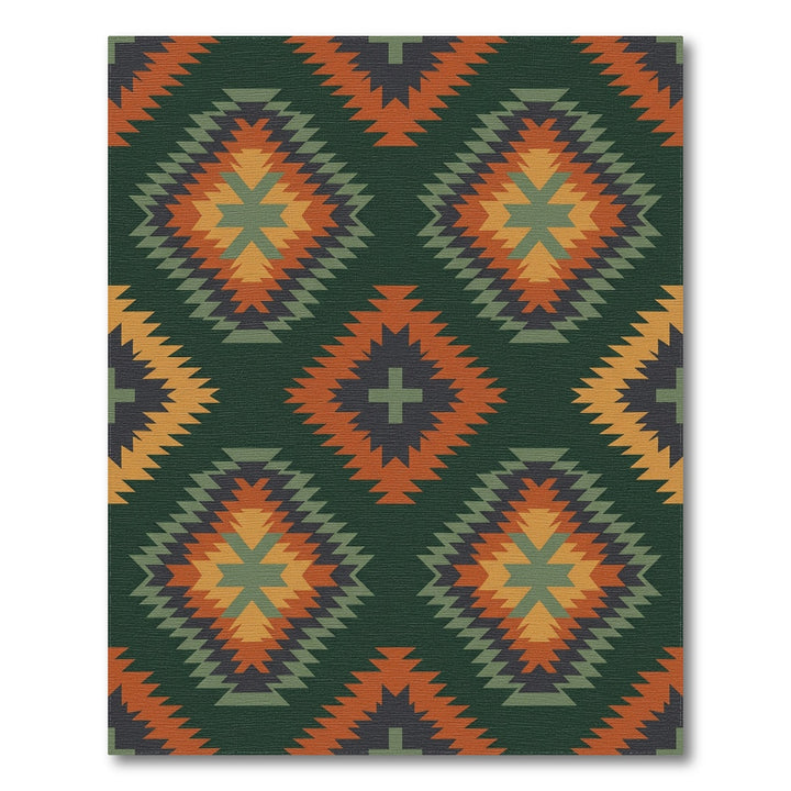 Earthy Terracotta Diamond Kilim Rug