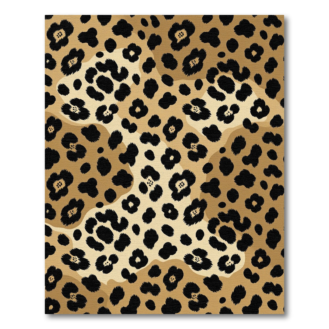 Leopard Spot Luxury Gold Rug