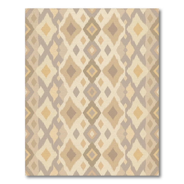 Earthy Tones Diamond Ikat Rug