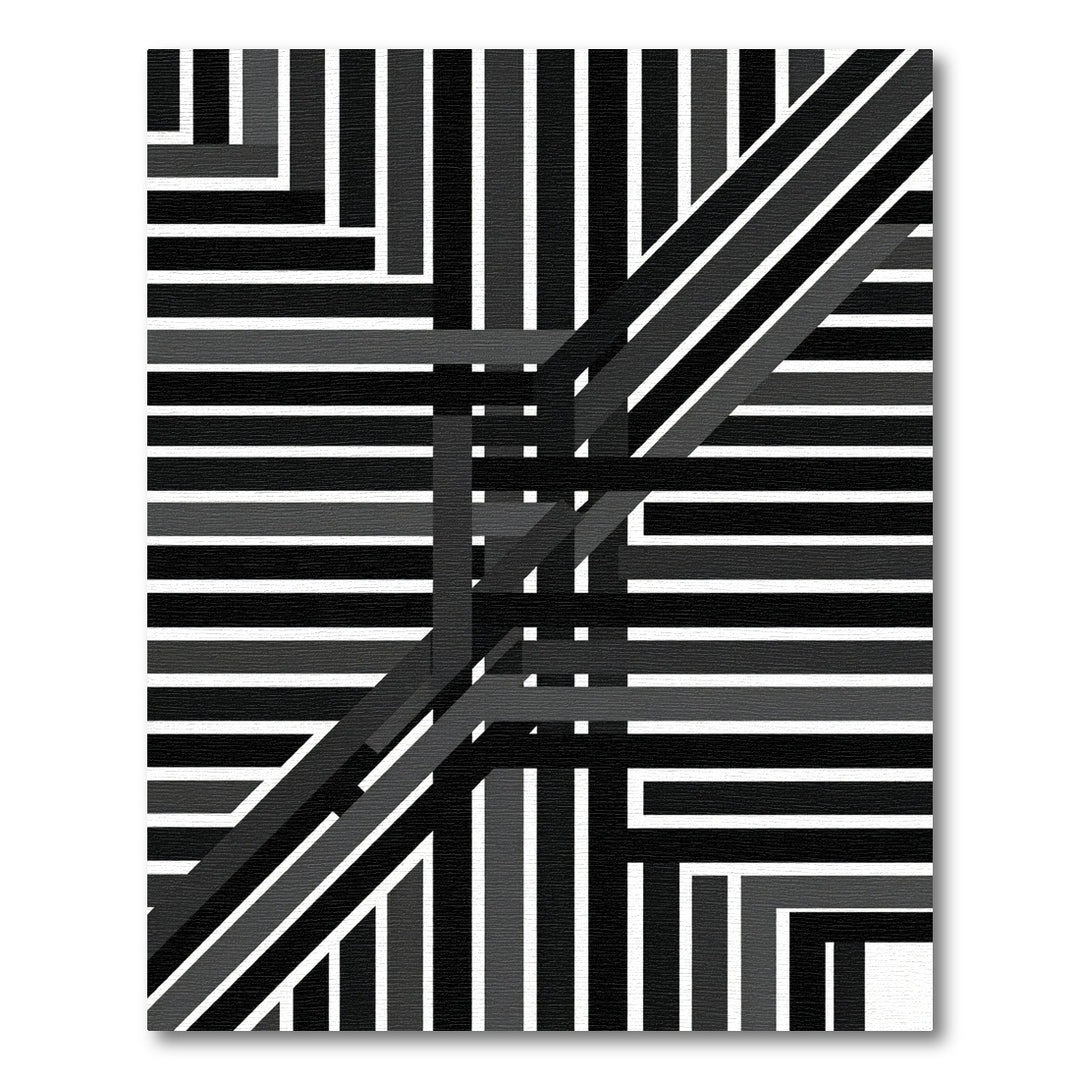 Monochromatic Intersecting Stripe Rug