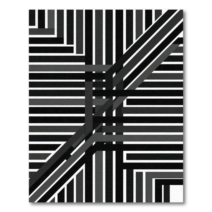 Monochromatic Intersecting Stripe Rug