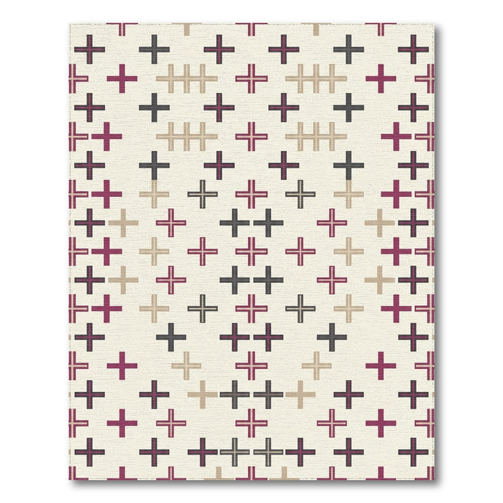Crimson Taupe Black Plus Collection Rug