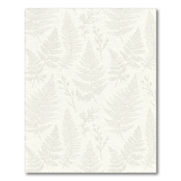 Ivory Fern Botanical Line Art Rug