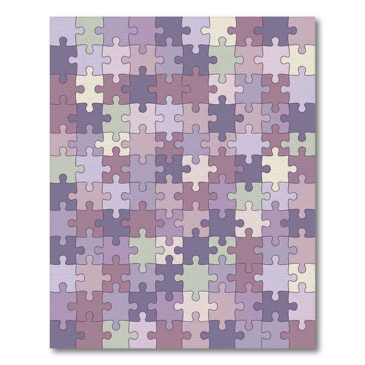 Soft Pastel Puzzle Pieces Rug