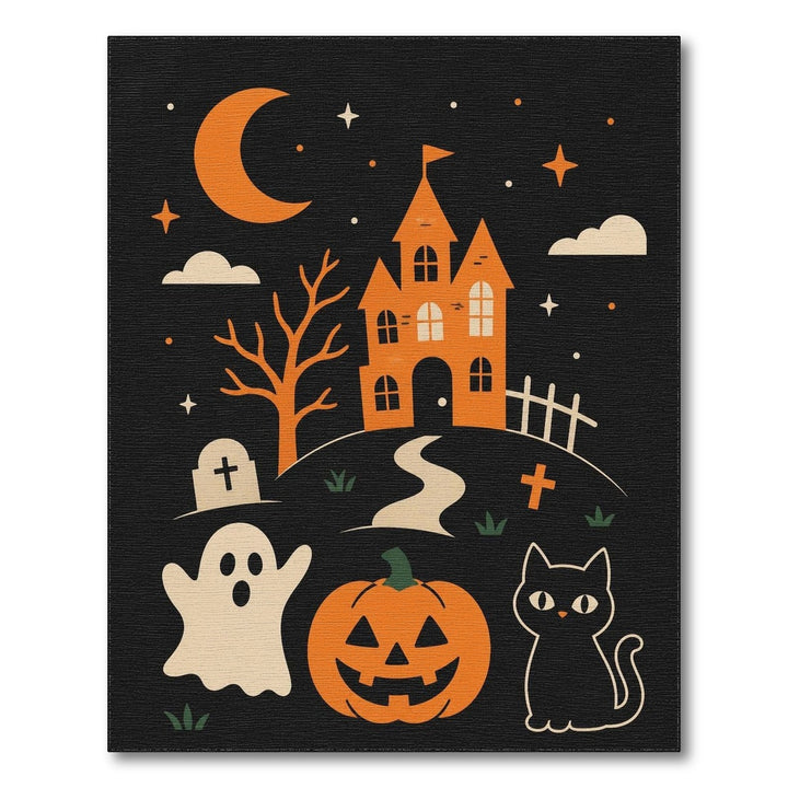 ODIKA Halloween Haunted House Kids Area Rug