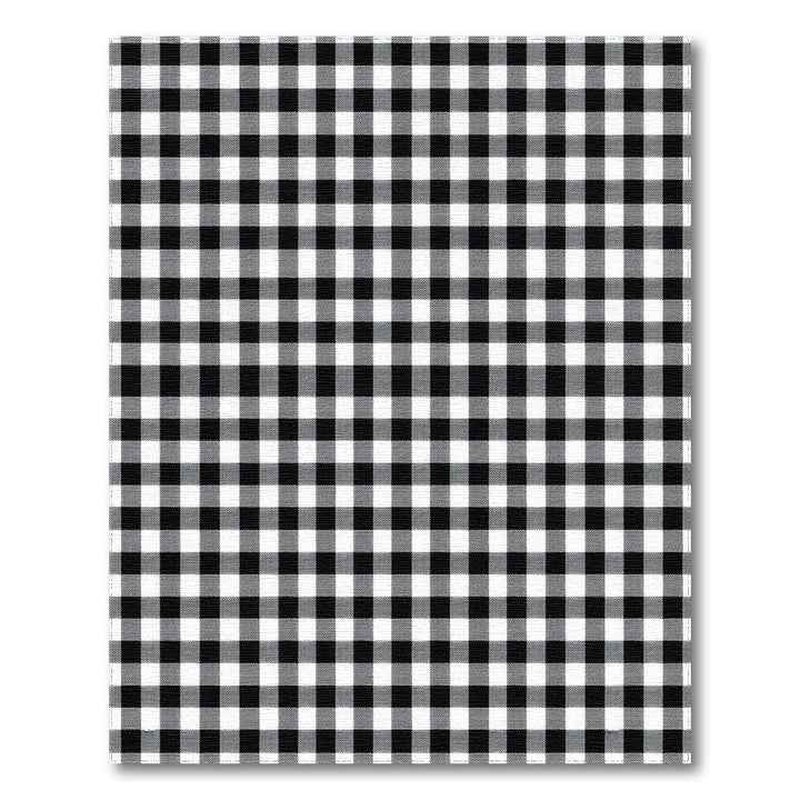 Geometric Modern Black and White Black White Checkered Washable Area Rug