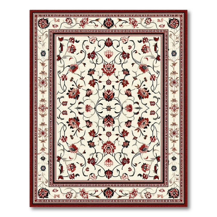 Red Floral Traditional Persian Rug