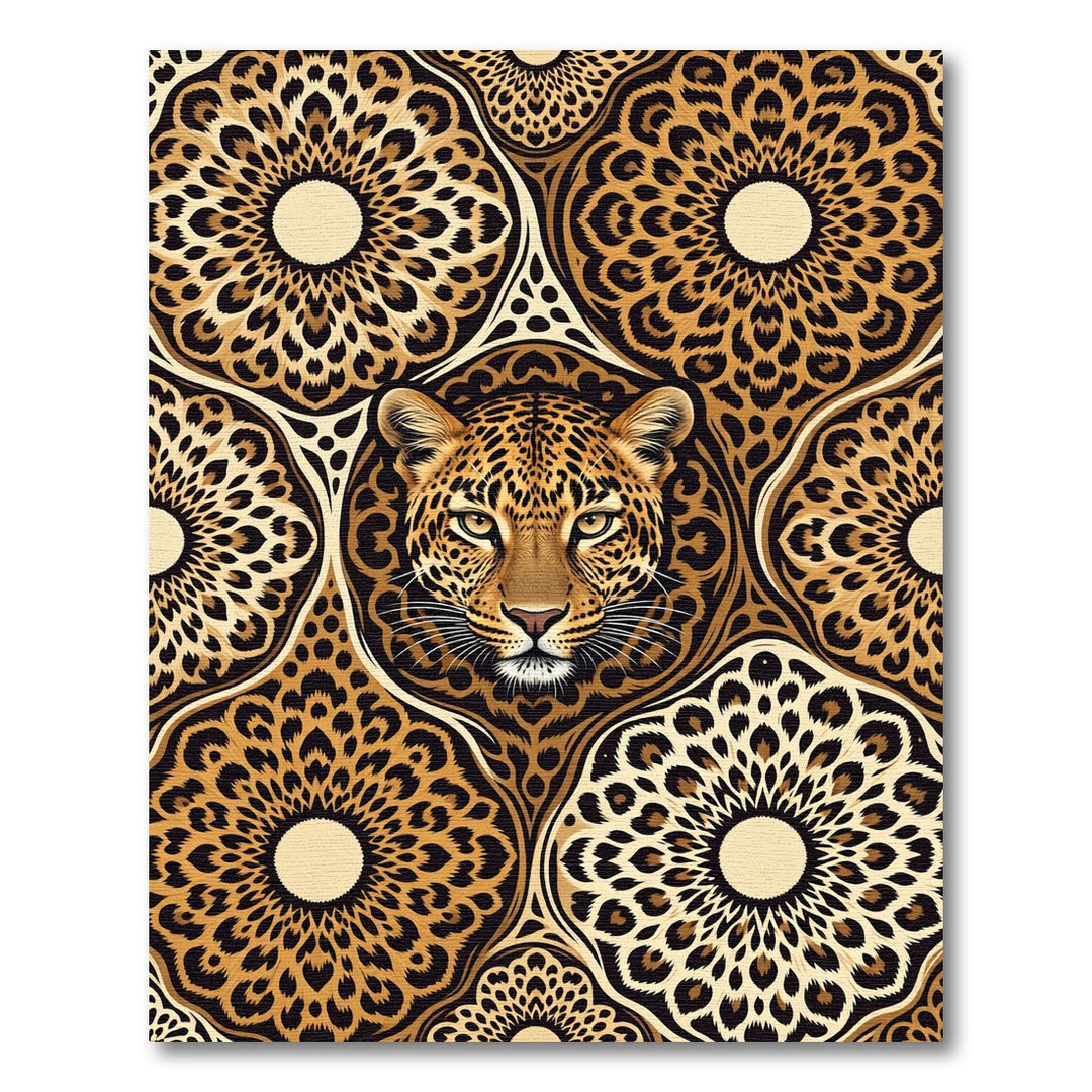 Exotic Leopard Mandala Rug