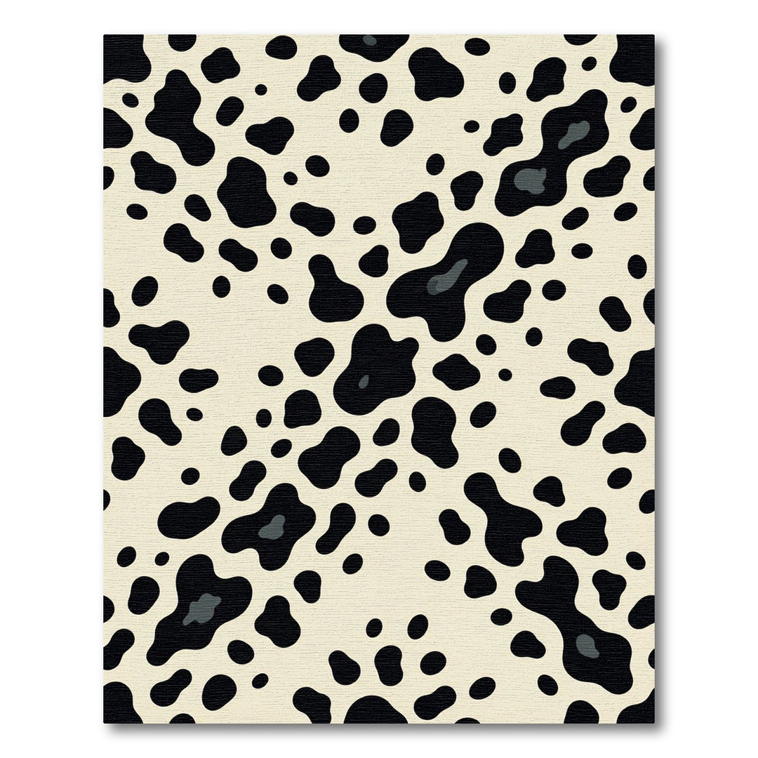 Dalmatian Black Spot Cream Rug