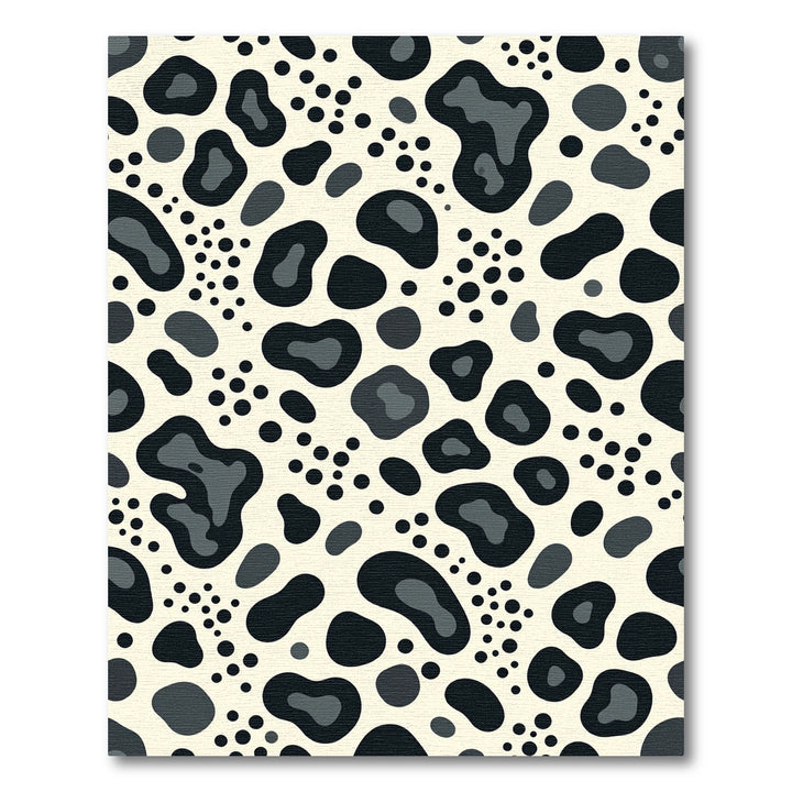 Cow Spot Black Gray Abstract Rug