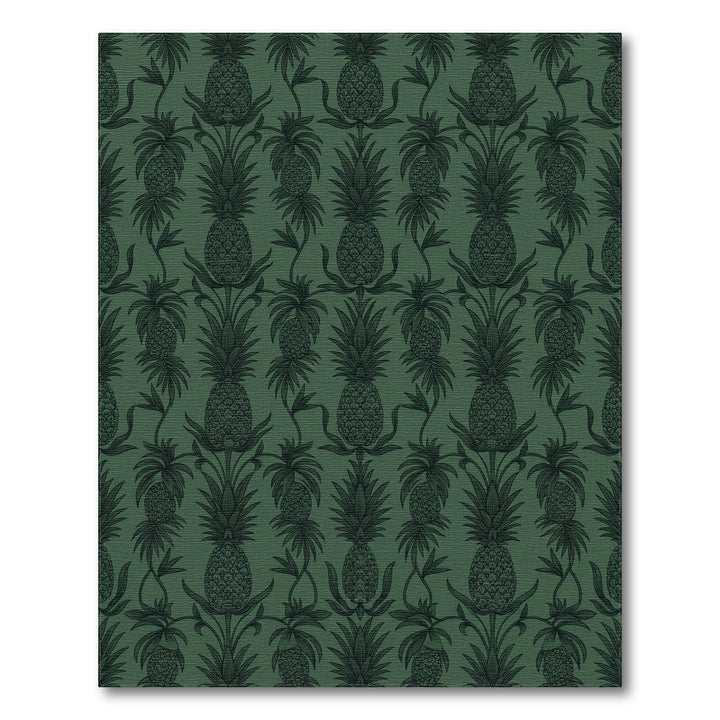 Deep Emerald Pineapple Garland Rug