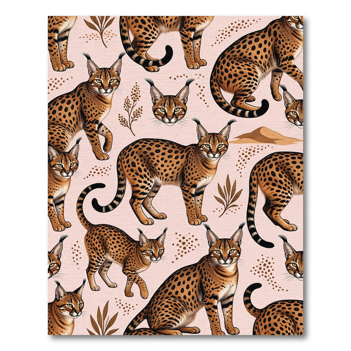 Wild Savannah Cat Art Rug