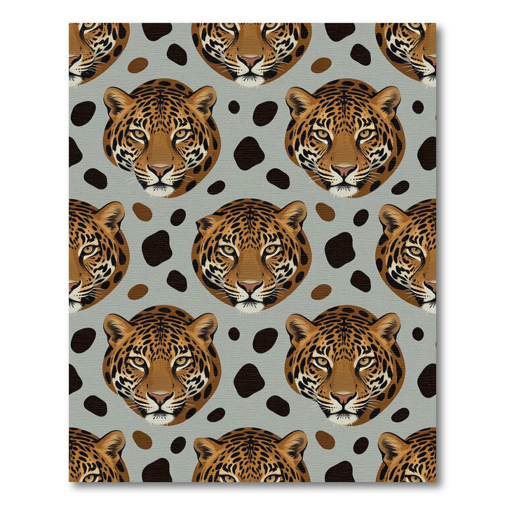 Jaguar Spots Seamless Gray Rug