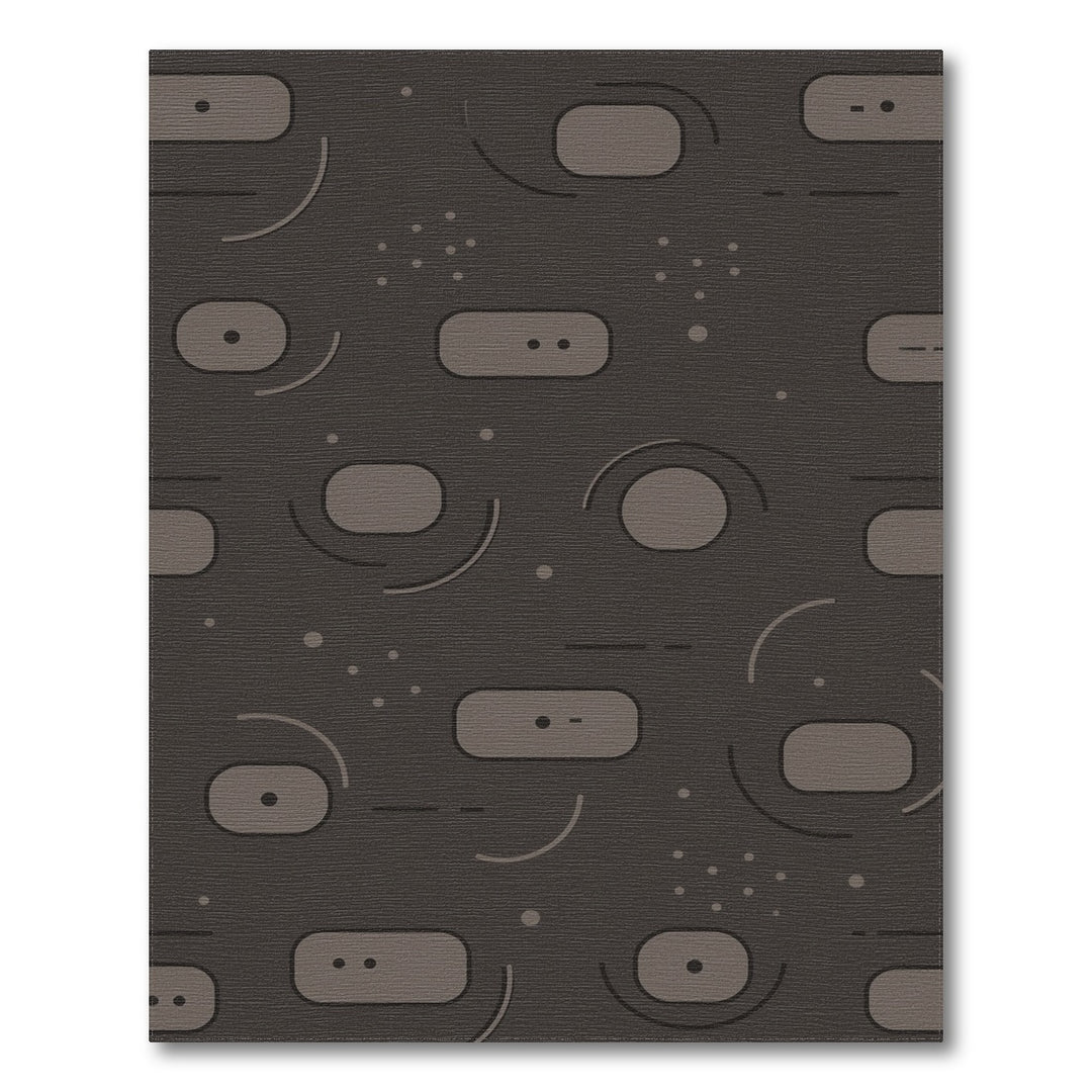 Grey Geometric Abstract Area Rug