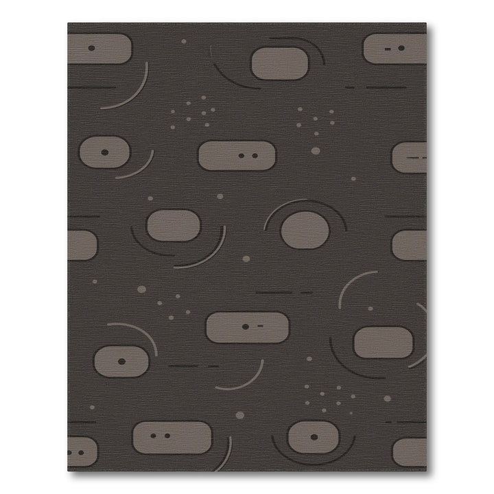 Grey Geometric Abstract Area Rug