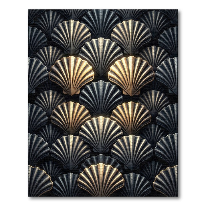 Art Deco Golden Fan Rug