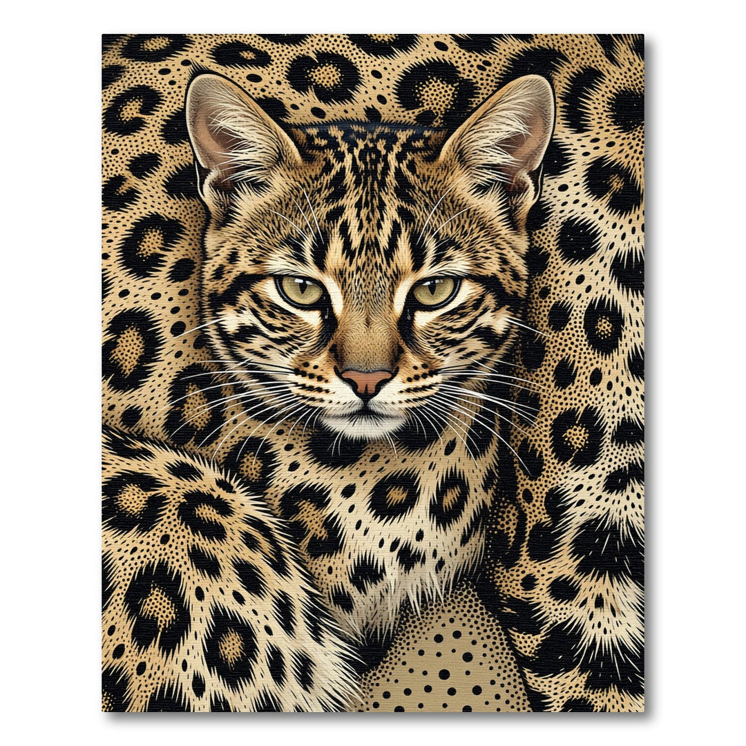 Leopard Cat Spots Fur Rug