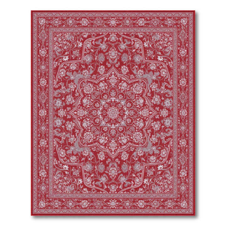 Red Traditional Persian Floral Area Rug
