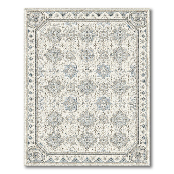 Blue Medallion Traditional Persian Area Rug
