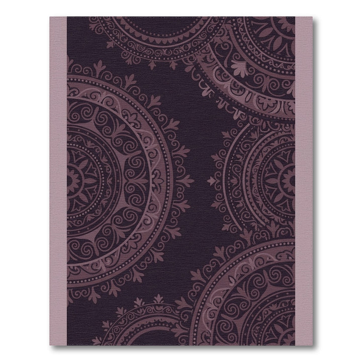 Dark Plum Mandala Medallion Rug