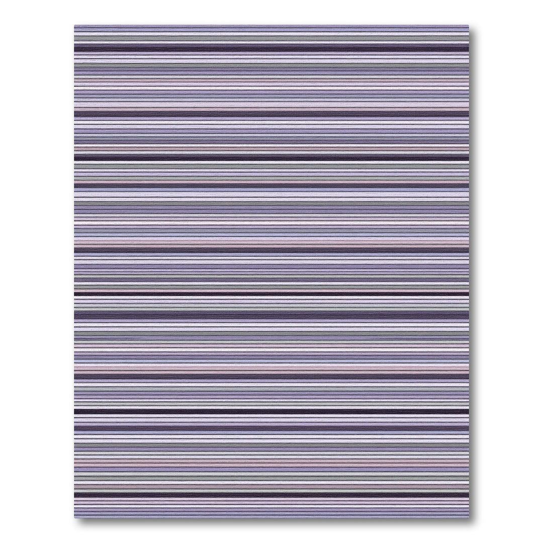 Modern Lavender Subtle Striped Rug