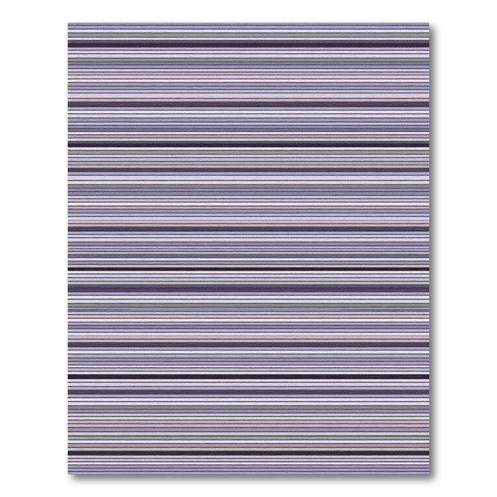 Modern Lavender Subtle Striped Rug