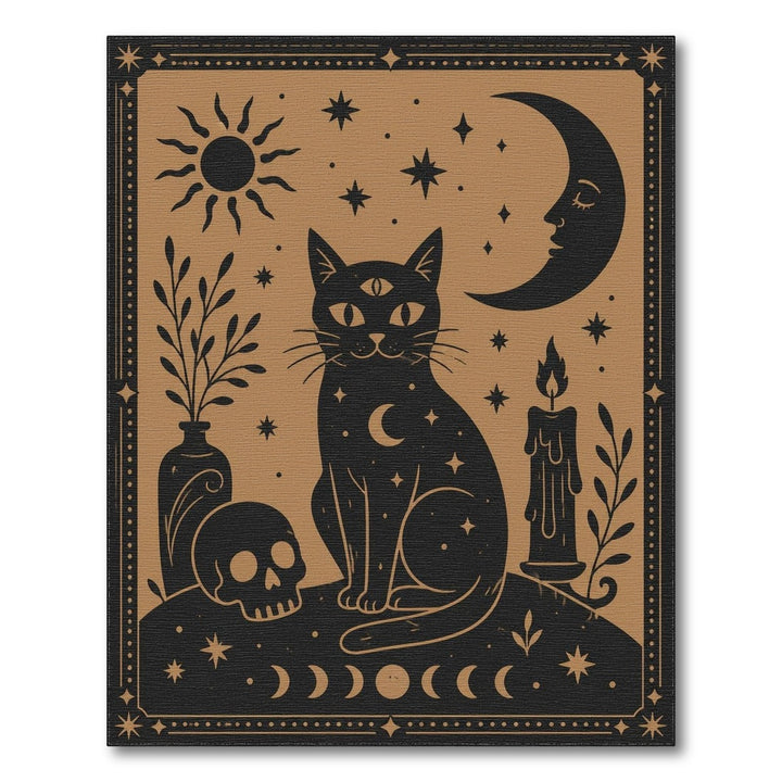 Mystical Three-Eyed Cat Area Rug