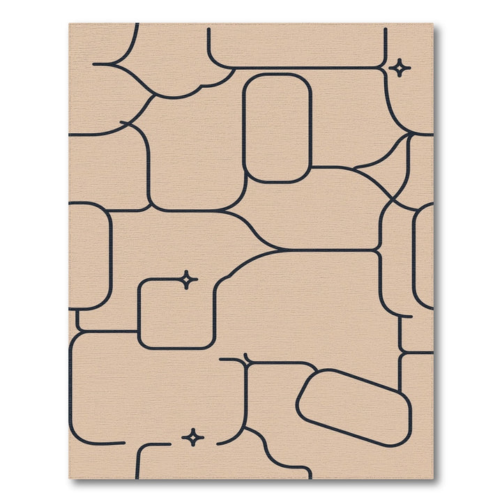 Abstract Area Organic Beige Abstract Organic Area Rug