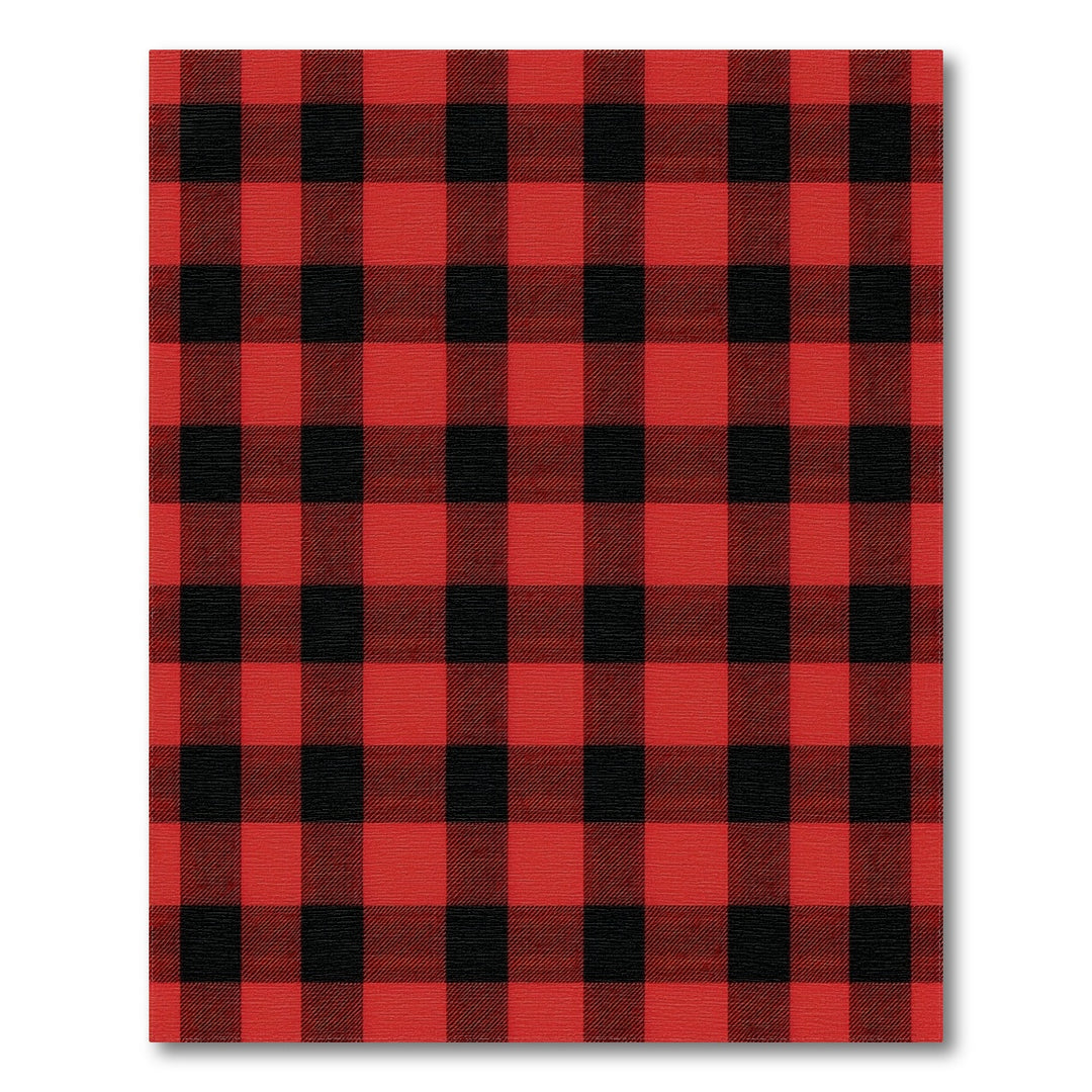 Black Red Black Buffalo Check Area Rug