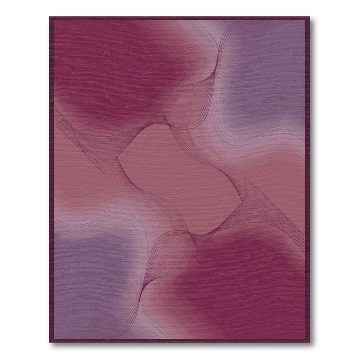 Crimson Plum Gradient Swirl Rug