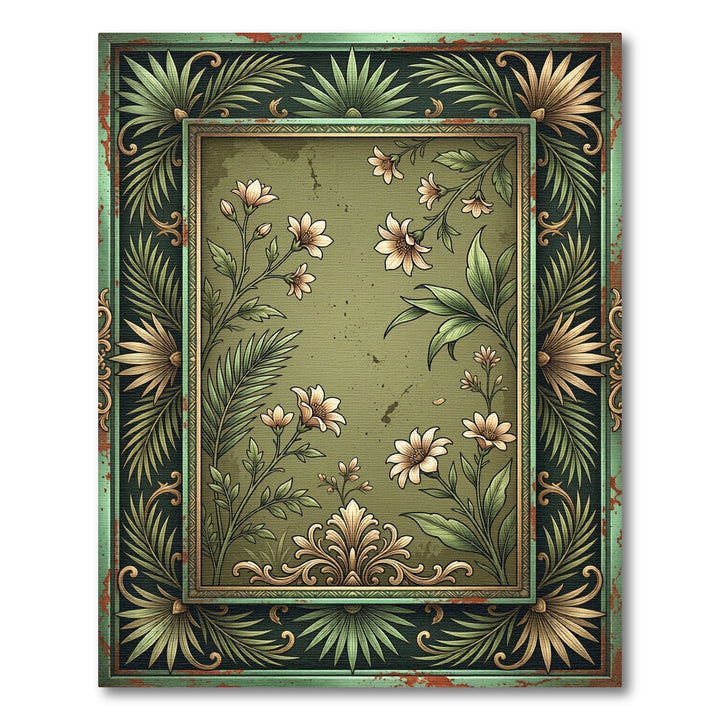 Botanical Garden Ornate Gilded Rug