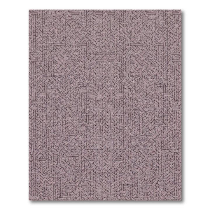 Woven Lilac Knit Texture Rug