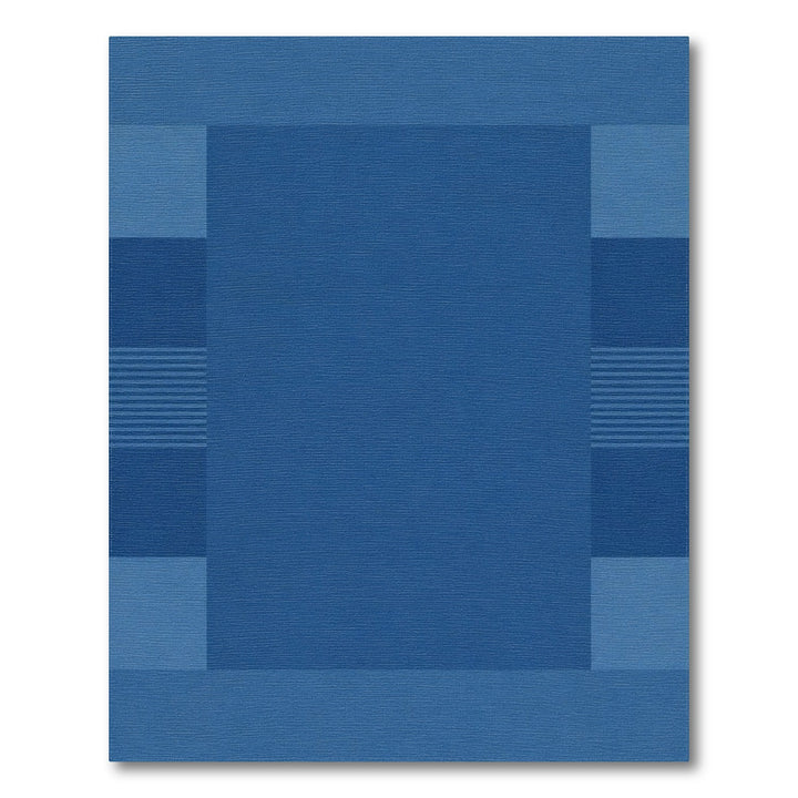 Blue Geometric Modern Area Rug