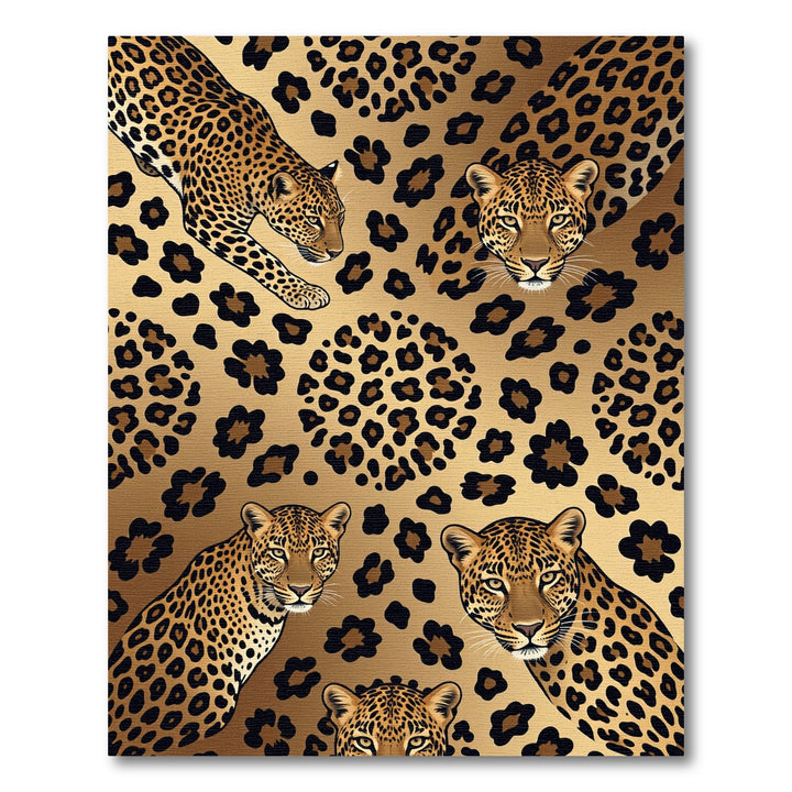 Leopard Spot Wild Cat Face Rug