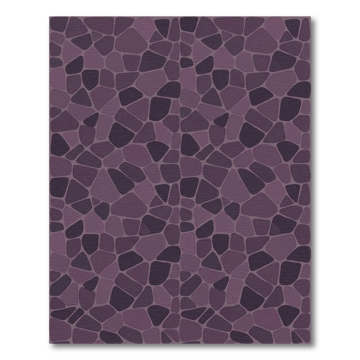 Purple Stone Mosaic Texture Rug