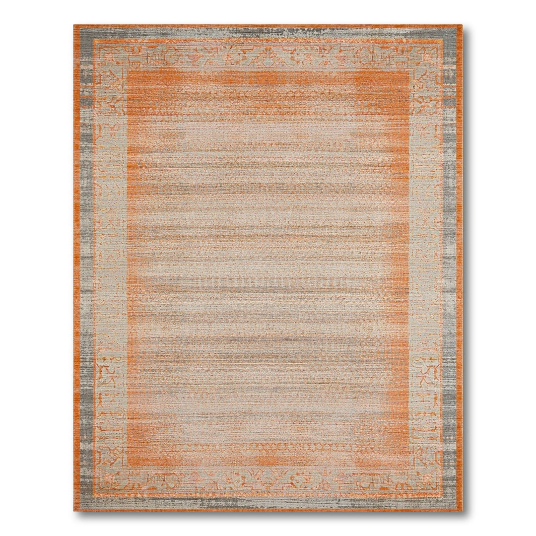 Orange Distressed Vintage Distressed Vintage Area Rug
