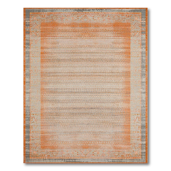 Orange Distressed Vintage Distressed Vintage Area Rug