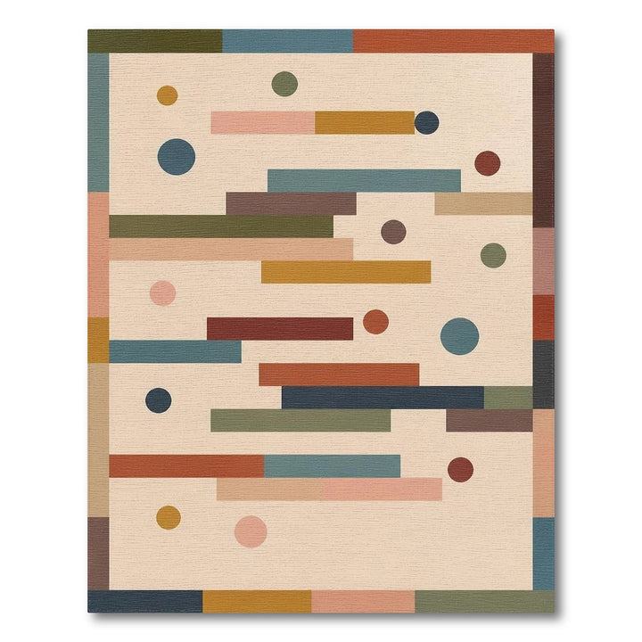 ODIKA Geometric Beige Multi-Color Area Rug
