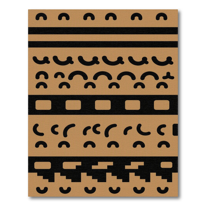 Brown Geometric Arch Area Rug