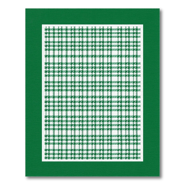 Geometric Modern Green Checkered Gingham Area Rug